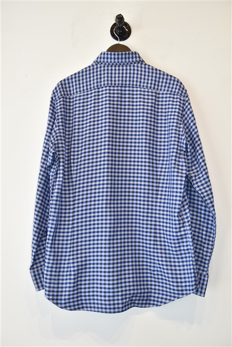 Blue Check Etro Button Shirt, size XL