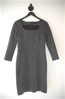 Charcoal Pink Tartan Sheath Dress, size S