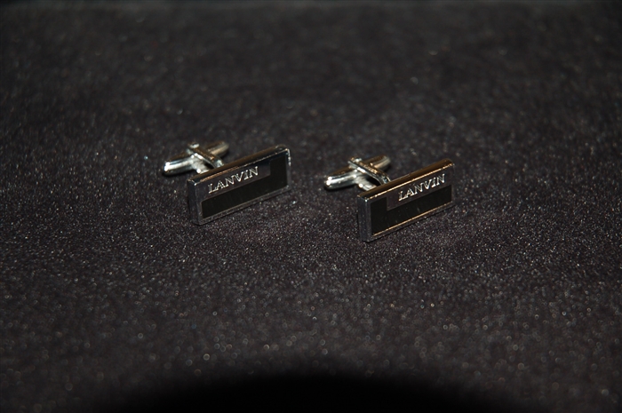 Silver Lanvin Cufflinks, size O/S