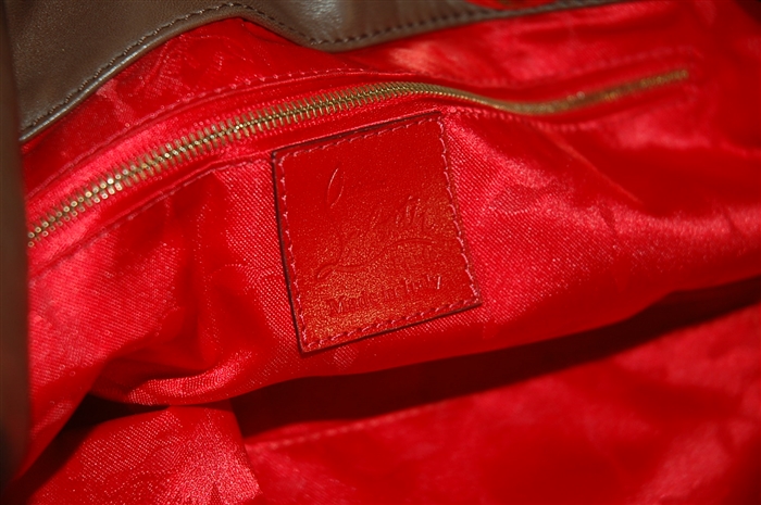 Chocolate Christian Louboutin Shoulder Bag, size S
