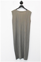 Dark Taupe Issey Miyake - Pleats Please Shift Dress, size M