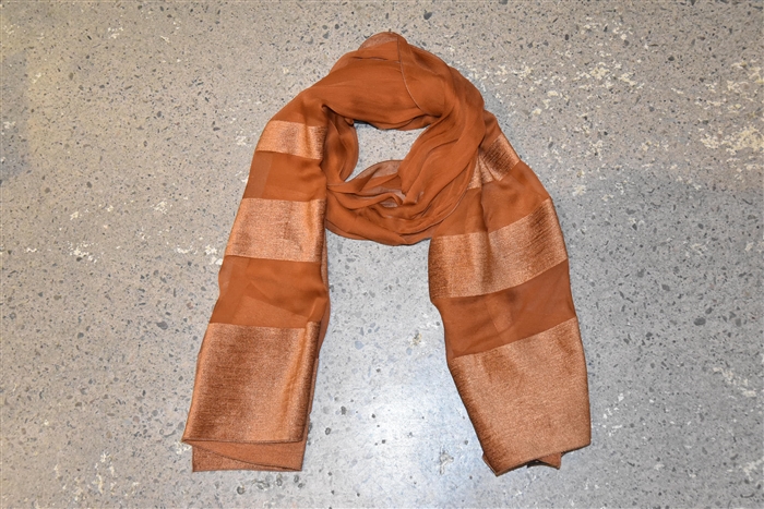 Burnt Sienna Adolfo Dominguez Scarf, size O/S