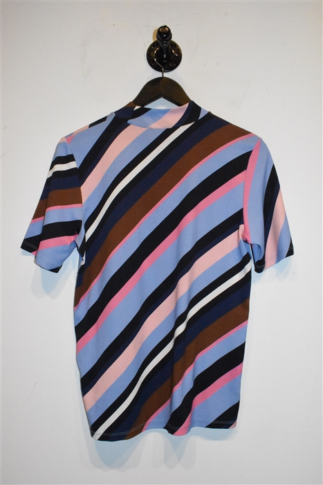 Striped Marc Cain Short-Sleeved Top, size M