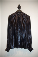 Liquid Black Iceberg Button Blouse, size XS