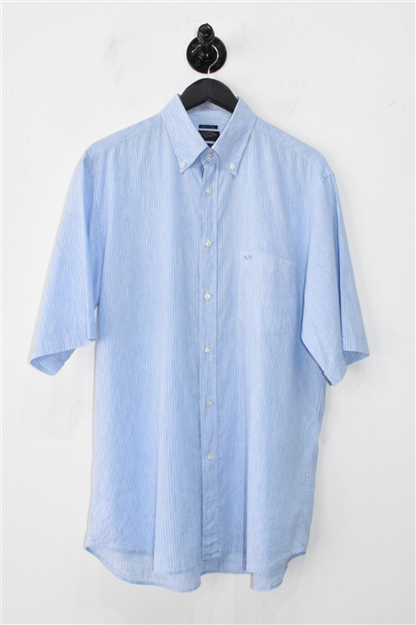 Blue Stripe Paul & Shark Short-Sleeved Shirt, size L