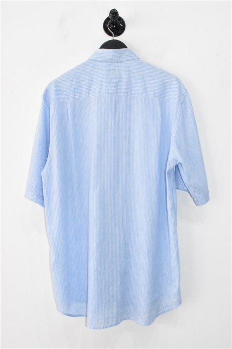 Blue Stripe Paul & Shark Short-Sleeved Shirt, size L