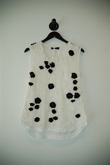 White Lace Twin-Set Sleeveless, size M