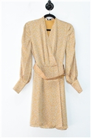 Floral Equipment Wrap Dress, size 0