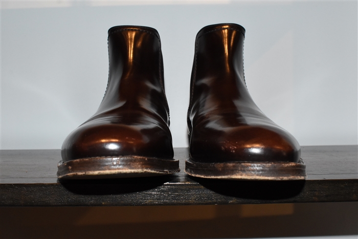 Chestnut Salvatore Ferragamo Chelsea Boots, size 9