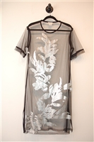 Black & Silver Dries van Noten Tunic Dress, size S