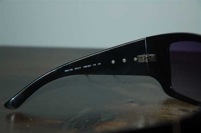 Shiny Black Miu Miu Sunglasses, size O/S