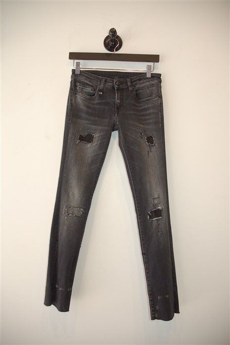 Faded Black R13 Skinny Jean, size 24