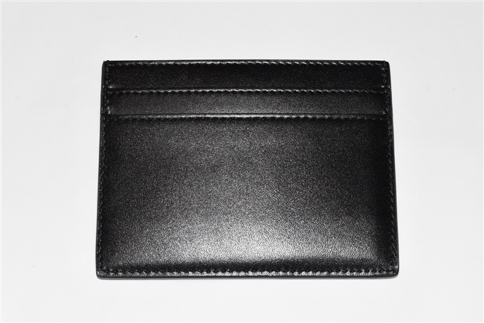 Black Leather Saint Laurent Card Case, size O/S