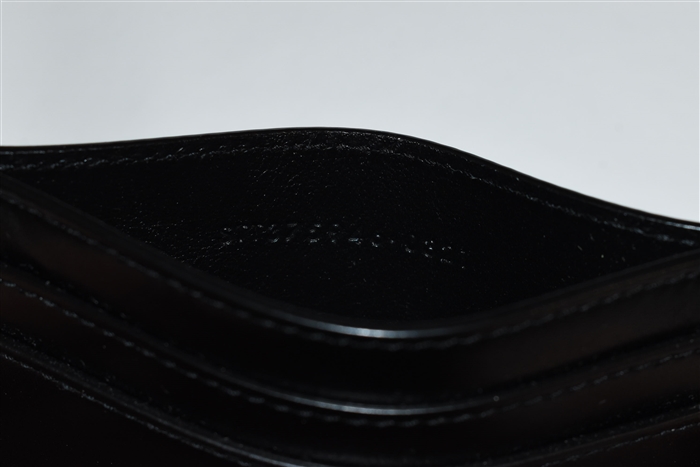 Black Leather Saint Laurent Card Case, size O/S