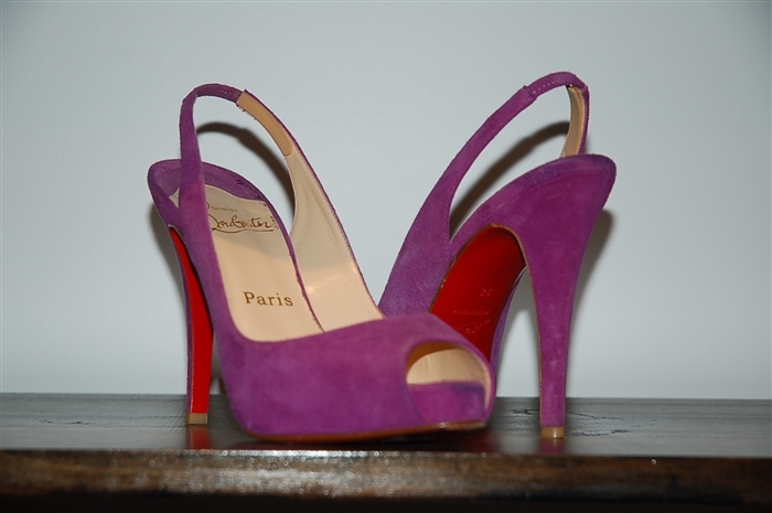 Orchid Christian Louboutin Peep-Toe, size 8