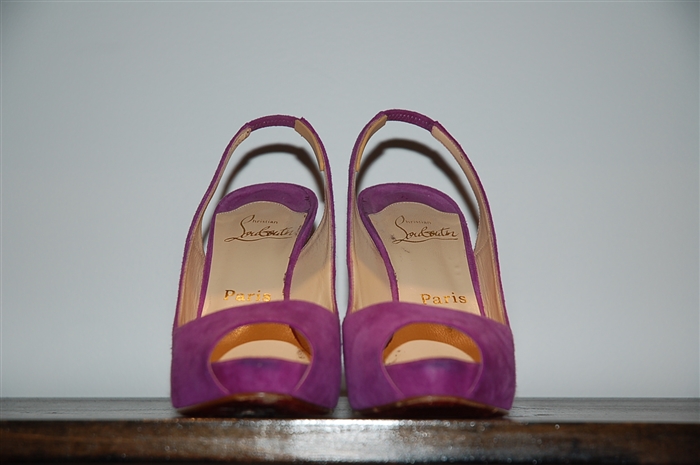 Orchid Christian Louboutin Peep-Toe, size 8