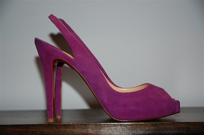 Orchid Christian Louboutin Peep-Toe, size 8