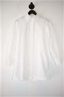 Bright White Loulou Studio Button Shirt, size XS