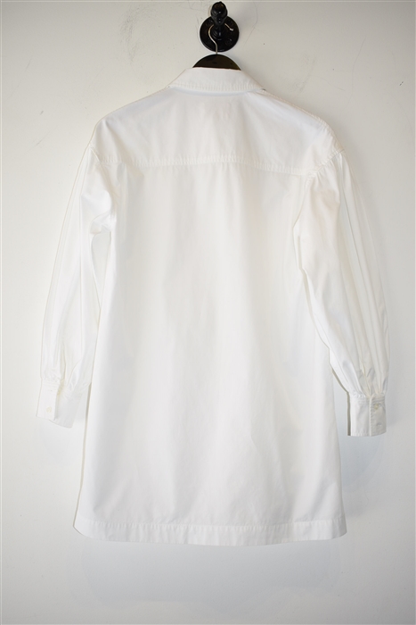 Bright White Loulou Studio Button Shirt, size XS
