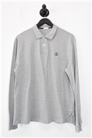 Heather Gray Brunello Cucinelli Polo, size L