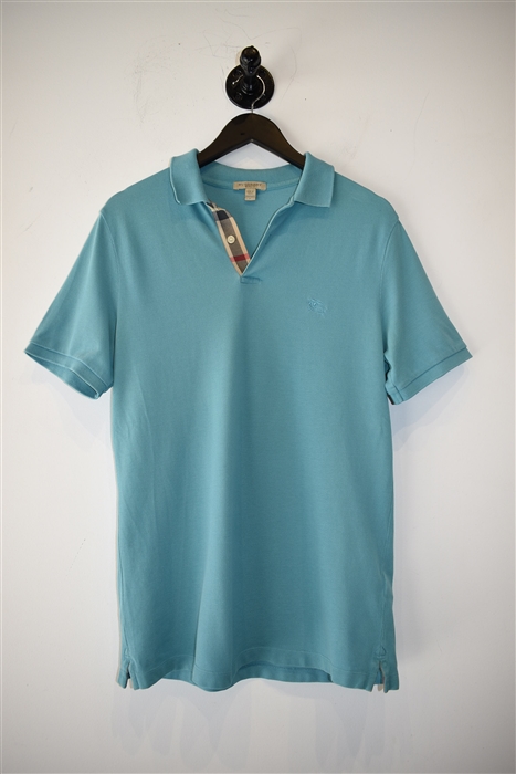 Aqua Burberry Polo, size M