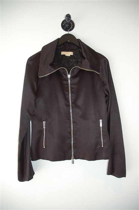 Satin Black Michael Kors Collection Jacket, size 8