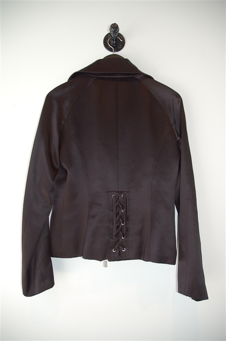Satin Black Michael Kors Collection Jacket, size 8