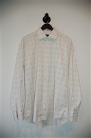 Bright White Corneliani Button Shirt, size XL