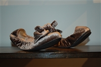 Dark Taupe Miu Miu Ballet Flats, size 8