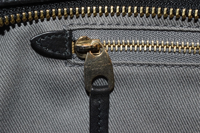 Black Leather Smythson Tote, size L