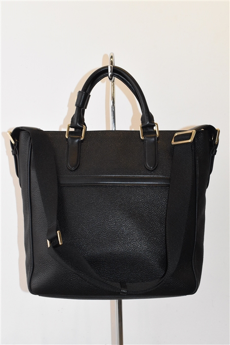 Black Leather Smythson Tote, size L