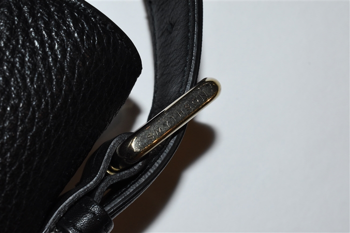 Black Leather Smythson Tote, size L