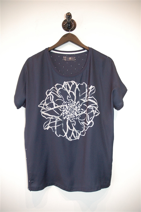 Navy Luisa Cerano T-Shirt, size M