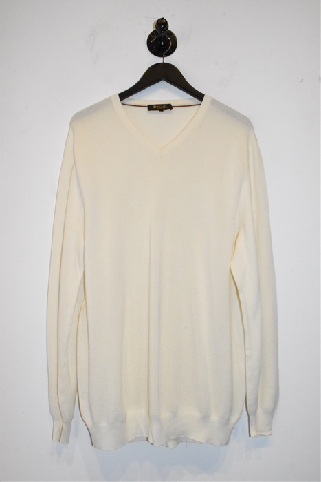 Cream Loro Piana Pullover, size 2XL