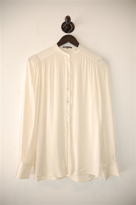 Cream Vince Button Blouse, size XS