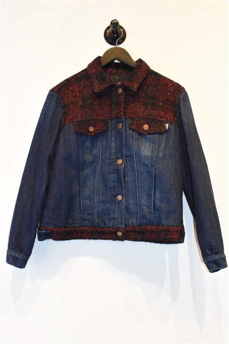 Dark Denim Moschino - Love Denim Jacket, size 10