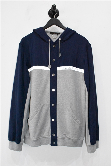Gray & Navy Louis Vuitton Jacket, size L