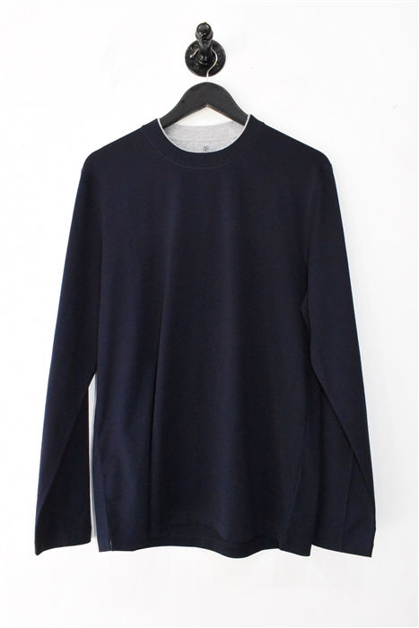 Navy Brunello Cucinelli T-Shirt, size L