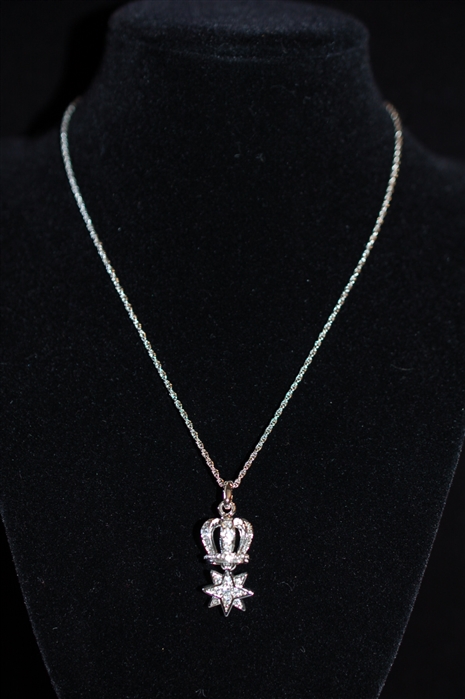 Rhodium Nina Ricci Necklace, size O/S