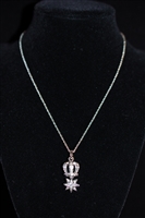 Rhodium Nina Ricci Necklace, size O/S