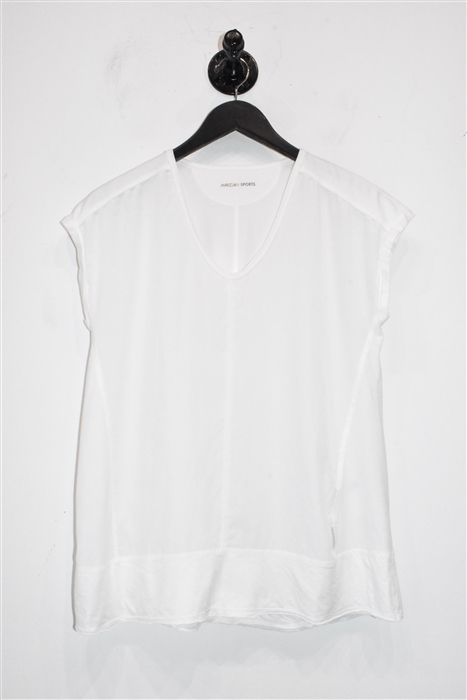 Bright White Marc Cain Cap-Sleeve, size M