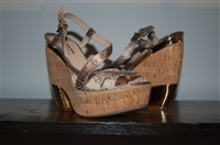 Snakeskin Miu Miu Wedge, size 8