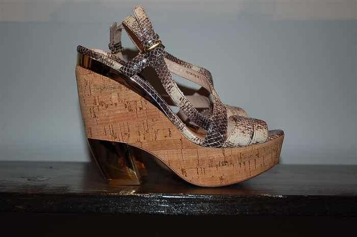 Snakeskin Miu Miu Wedge, size 8