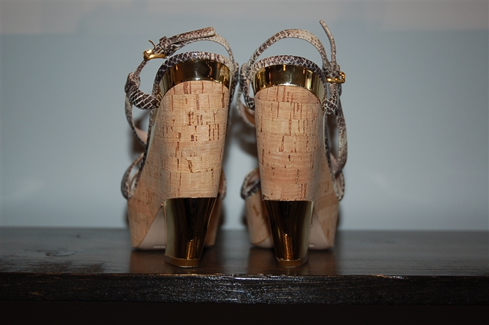 Snakeskin Miu Miu Wedge, size 8