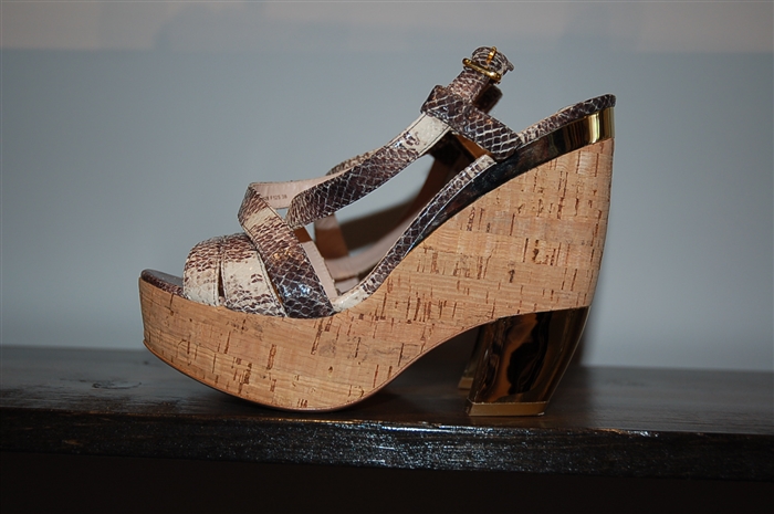 Snakeskin Miu Miu Wedge, size 8
