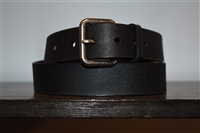 Black Leather Prada Belt, size XL