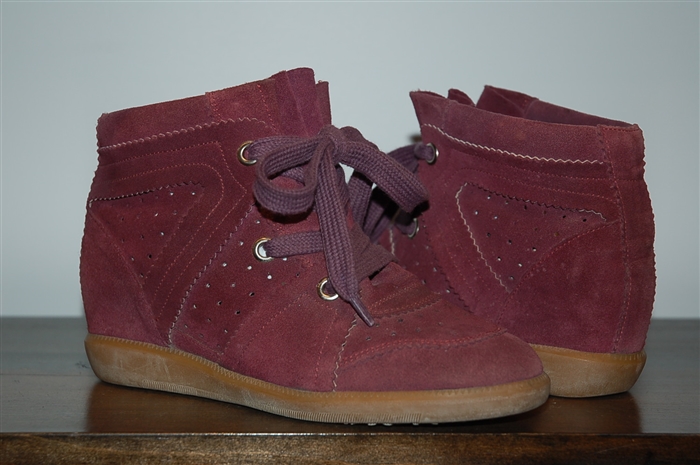 Boysenberry Isabel Marant Sneaker Wedge, size 7