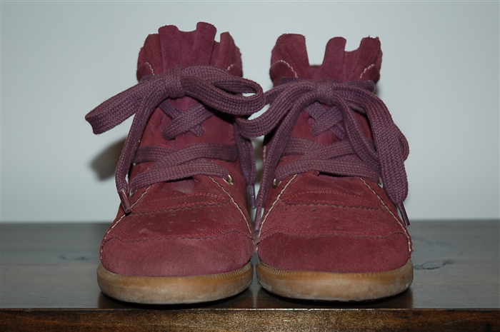 Boysenberry Isabel Marant Sneaker Wedge, size 7