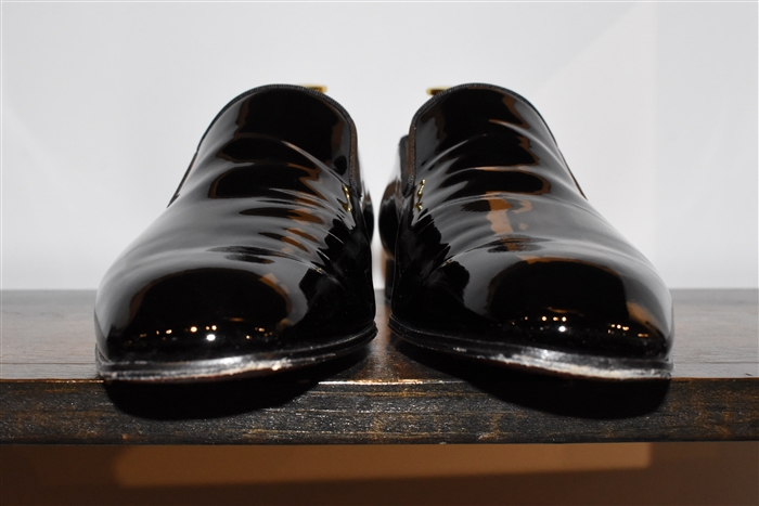 Black Patent Christian Louboutin Slipper, size 9.5