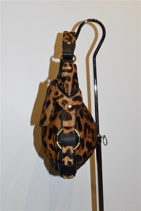 Animal Print Saint Laurent Shoulder Bag, size L